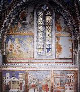 GIOTTO di Bondone Frescoes in the fourth bay of the nave oil